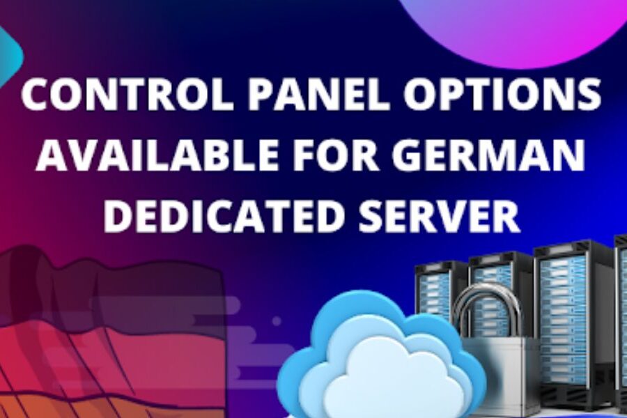 Control Panel Options available for German Dedicated Server