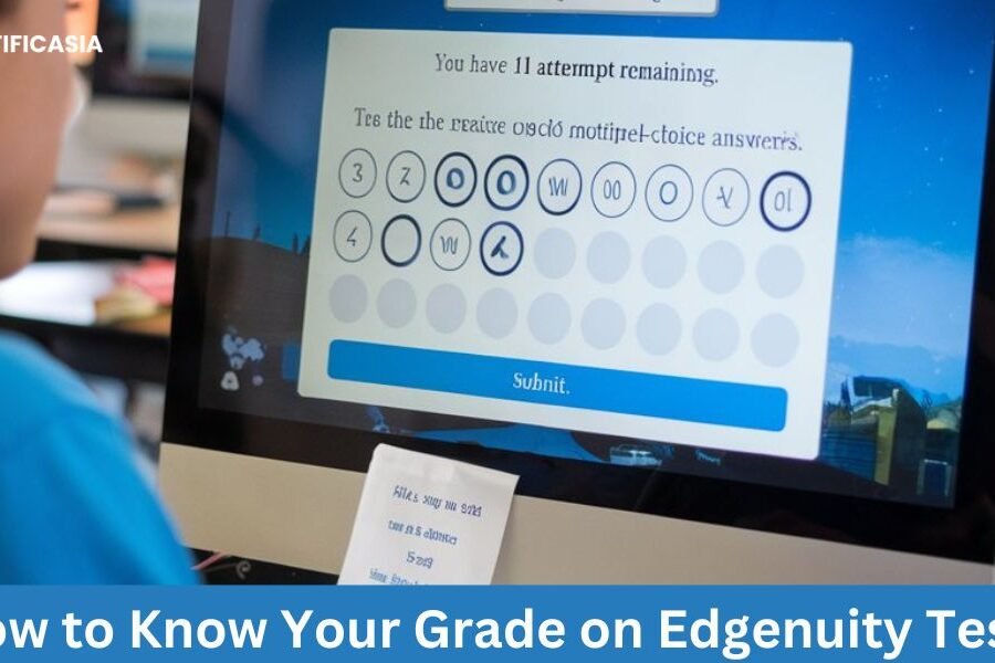 How to know your grade on edgenuity test​?