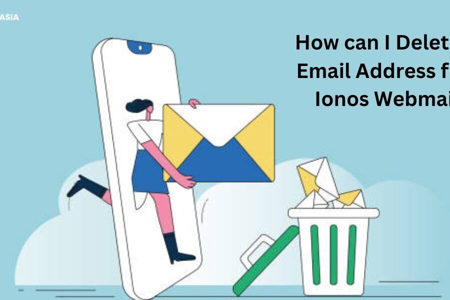 how can I delete an email address from Ionos webmail?