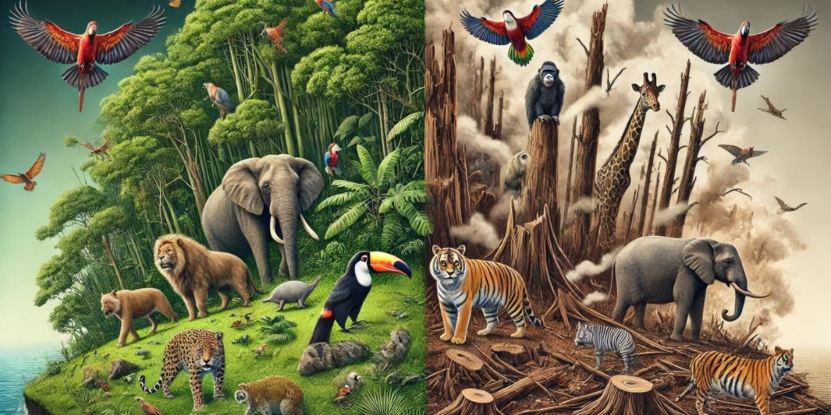 What Animals are affected by Deforestation?