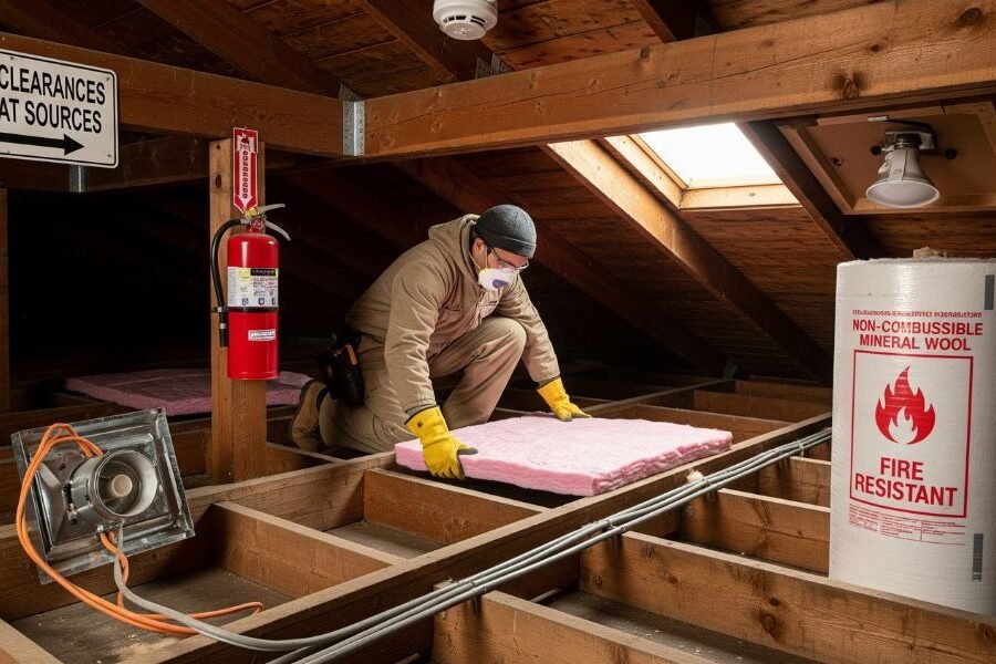 Attic Insulation Replacement and Fire Safety Considerations